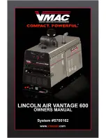 Preview for 1 page of Lincoln Electric Air Vantage 600 Owner'S Manual