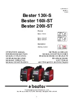 Preview for 1 page of Lincoln Electric BESTER 130i-S Operator'S Manual