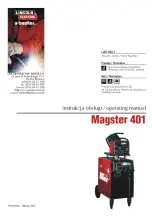 Preview for 1 page of Lincoln Electric BESTER Magster 401 Operating Manual