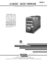 Lincoln Electric CLASSIC 11572 Operator'S Manual preview