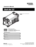 Lincoln Electric Cool Arc 22 Operator'S Manual preview