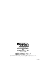 Preview for 19 page of Lincoln Electric CV405-I Operator'S Manual