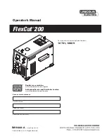 Lincoln Electric FlexCut 200 Operator'S Manual preview