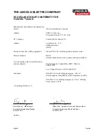 Preview for 2 page of Lincoln Electric FLEXTEC 450 CE Operator'S Manual