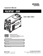 Preview for 1 page of Lincoln Electric Flextec 500 Operator'S Manual