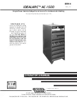 Lincoln Electric IDEALARC AC-1500 Operator'S Manual preview