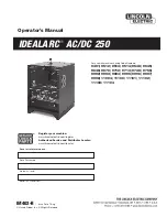 Lincoln Electric IDEALARC AC/DC 250 Operator'S Manual preview