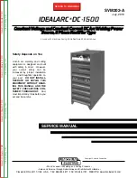 Lincoln Electric Idealarc DC-1500 Service Manual preview