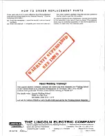 Preview for 36 page of Lincoln Electric IDEALARC SP-200 Operating Manual