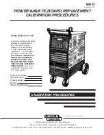 Lincoln Electric IM573 Calibration Information Manual preview