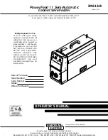 Lincoln Electric IM613-B Operator'S Manual предпросмотр