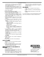 Preview for 8 page of Lincoln Electric INFERNO Instruction Manual