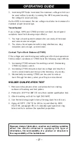 Предварительный просмотр 27 страницы Lincoln Electric INNERSHIELD NR-202 Welding Instruction Manual