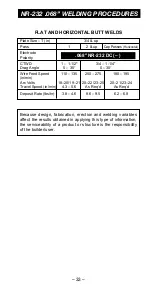 Preview for 33 page of Lincoln Electric INNERSHIELD NR-202 Welding Instruction Manual