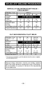 Preview for 35 page of Lincoln Electric INNERSHIELD NR-202 Welding Instruction Manual