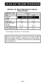 Preview for 39 page of Lincoln Electric INNERSHIELD NR-202 Welding Instruction Manual