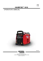 Lincoln Electric INVERTEC 161S Operator'S Manual preview