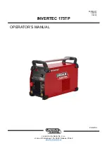 Preview for 1 page of Lincoln Electric INVERTEC 175TP Operator'S Manual