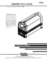 Preview for 1 page of Lincoln Electric INVERTEC IM958 Operator'S Manual