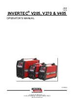 Preview for 1 page of Lincoln Electric Invertec V205 Operator'S Manual