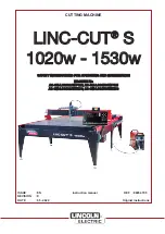 Lincoln Electric LINC-CUT AS-CM-LCS1020WF125 Instruction Manual preview