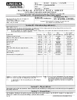 Lincoln Electric Lincolnweld 980 Datasheet preview