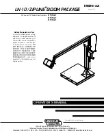 Предварительный просмотр 1 страницы Lincoln Electric LN-10 ZIPLINE BOOM PACKAGE Operator'S Manual