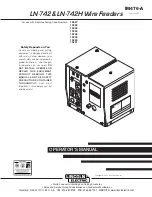 Preview for 1 page of Lincoln Electric LN-742 Operator'S Manual