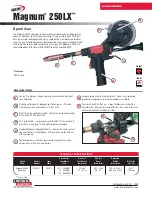 Предварительный просмотр 1 страницы Lincoln Electric MAGNUM 250 LX Technical Specifications