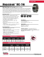 Lincoln Electric MC-706 Specification Sheet предпросмотр