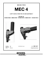 Lincoln Electric MEC 4 Safety Instruction For Use And Maintenance preview