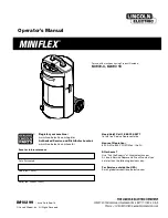 Предварительный просмотр 1 страницы Lincoln Electric Miniflex Operator'S Manual