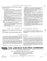 Preview for 24 page of Lincoln Electric ML-2 Operating Manual