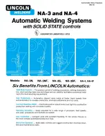 Предварительный просмотр 1 страницы Lincoln Electric NA-3S Specification Sheet