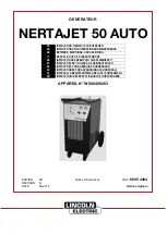 Предварительный просмотр 1 страницы Lincoln Electric NERTAJET 50 AUTO Instruction For Operation And Maintenance