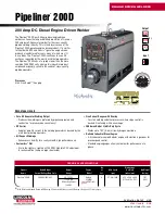 Lincoln Electric PIPELINER 200D KUBOTA Technical Specifications предпросмотр