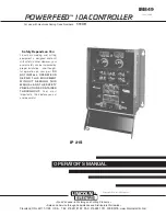 Lincoln Electric Power Feed 10A Operator'S Manual preview