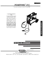 Preview for 32 page of Lincoln Electric POWER MIG 216 Operator'S Manual