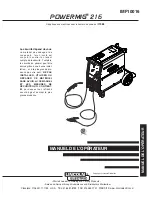 Preview for 63 page of Lincoln Electric POWER MIG 216 Operator'S Manual