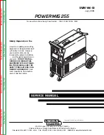 Preview for 1 page of Lincoln Electric POWER MIG 255 Service Manual