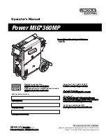 Preview for 1 page of Lincoln Electric Power MIG 360MP Operator'S Manual