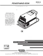 Lincoln Electric POWER WAVE 405M Operator'S Manual preview