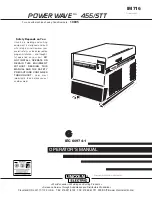 Preview for 1 page of Lincoln Electric POWER WAVE 455/STT Operator'S Manual