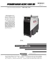 Preview for 1 page of Lincoln Electric power wave ac/dc 1000 sd Operator'S Manual