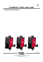 Lincoln Electric POWERTEC i350S Operator'S Manual preview