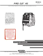 Предварительный просмотр 1 страницы Lincoln Electric PRO-CUT 40 Operator'S Manual