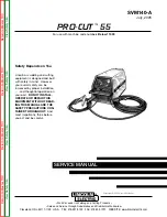 Preview for 1 page of Lincoln Electric Pro-Cut 55 Service Manual