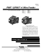 Preview for 1 page of Lincoln Electric PWF-2 Operator'S Manual