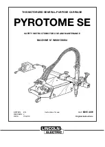 Lincoln Electric Pyrotome SE Safety Instruction For Use And Maintenance предпросмотр