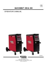 Preview for 1 page of Lincoln Electric QUICKMIG 250 Operator'S Manual